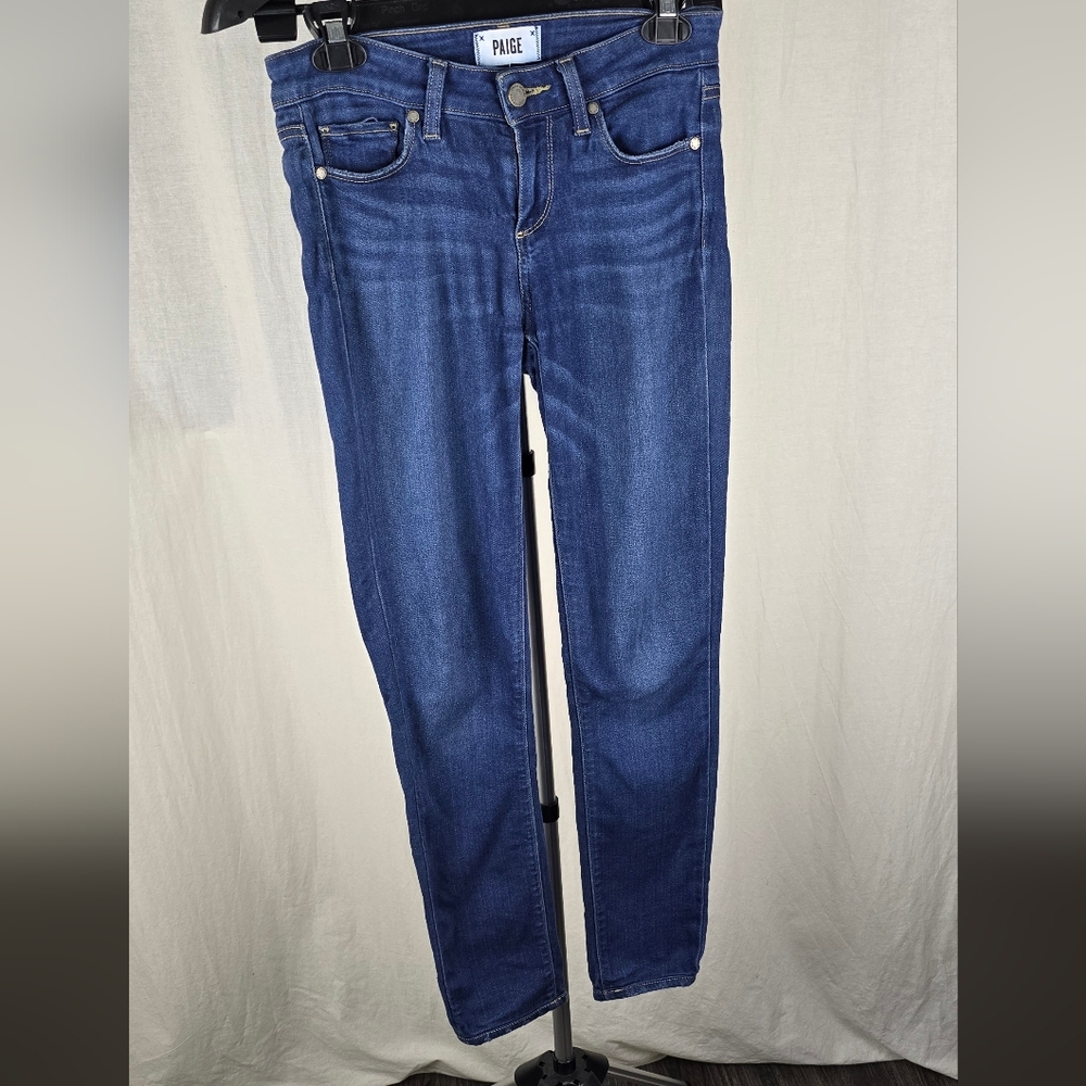 Paige Skyline Ankle Skinny Jeans In Howard Size 25 = 0 NWT - Picture 4 of 11